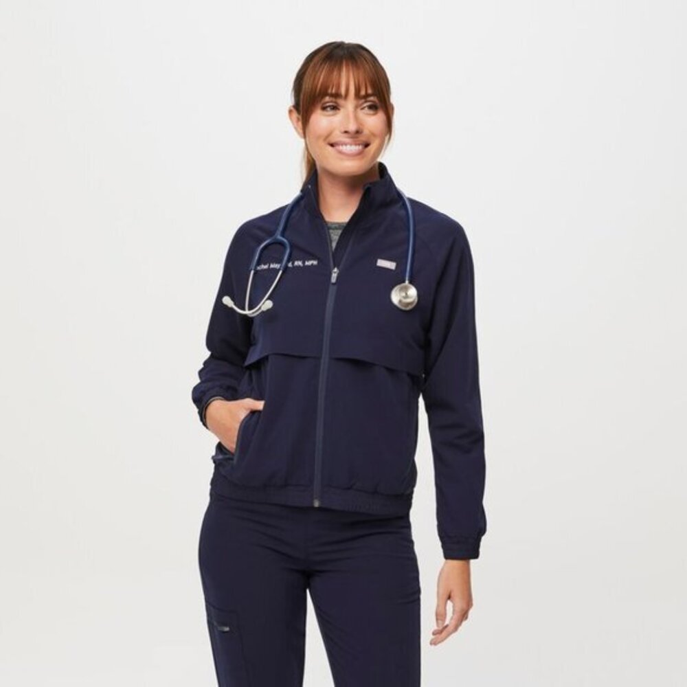FIGS Sydney Scrub Jacket in Navy Size XS